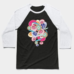 Multicolored umbrellas maximalist style Baseball T-Shirt